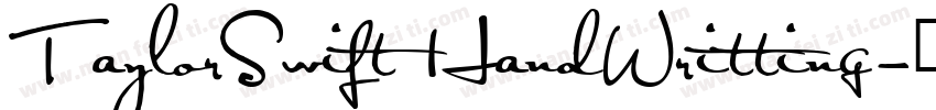 TaylorSwift HandWritting字体转换